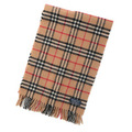 バーバリーズ Burberrys チェックマフラー 42700 キャメル系 トラッドな英国チェック柄
