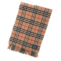 バーバリーズ Burberrys チェックマフラー 42700 キャメル系 トラッドな英国チェック柄