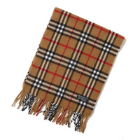 バーバリーズ チェックマフラー 41804 ベージュ系 ウール100％ 定番バーバリーチェックデザイン