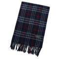 バーバリーズ マフラー 32460 ネイビー系 人気の英国チェック柄マフラー