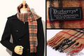 バーバリーズ 英国チェックマフラー キャメル 15642