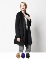 フード付きオーバーコート