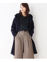 フリースフーデッドコーディガン/キャメル(041)