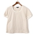ボーダーTシャツ 5 バーバリーロンドン 60602 BURBERRY LONDON ベージュ系 レディース