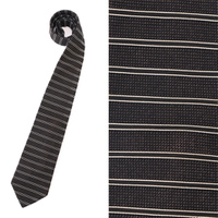 ボーダー柄ネクタイ 148cm×9.5cm バーバリーブラックレーベル 50003 BURBERRY BLACK LABEL ブラック系 メンズ