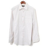 ボタンダウンストライプロングスリーブシャツ 39 バーバリーブラックレーベル 74043 BURBERRY BLACK LABEL ホワイト メンズ