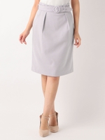 リングベルト付きタイトスカート/ピンク