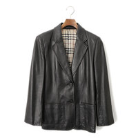 レザージャケット 40 バーバリーロンドン 46105 BURBERRY LONDON ブラック系 レディース