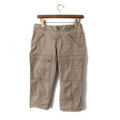 七分丈パンツ 36 バーバリーブルーレーベル 50674 BURBERRY BLUE LABEL ライトブラウン系 レディース