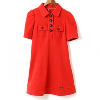 半袖　コットンワンピース　フロントポケット 38 バーバリーブルーレーベル br01000695 BURBERRY BLUE LABEL レッド レディース