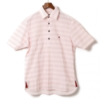 半袖ボーダープルオーバーシャツ 2 バーバリーブラックレーベル 76708 BURBERRY BLACK LABEL ホワイト メンズ