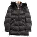 裏地チェックファー装飾ダウンコート M バーバリーブラックレーベル 69384 BURBERRY BLACK LABEL ブラック メンズ