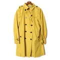 撥水加工裏地チェックトレンチコート 38 バーバリーロンドン br01001385 BURBERRY LONDON イエロー レディース