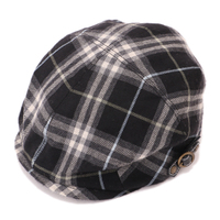 チェック帽 [頭囲]57cm バーバリーブルーレーベル 47359 BURBERRY BLUE LABEL ブラック系 レディース