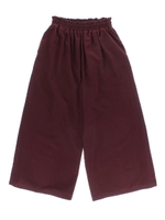 ・ピーチ起毛ワイドパンツ/ボルドー