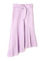 《BLANCHIC》イレギュラースエードスカート/ラベンダー(080)