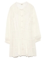 シャイニーチュニックワンピース/WHT