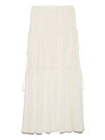 【emmi atelier】ティアードギャザースカート/WHT