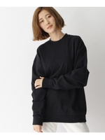 【ビッグシルエット】ベビーウエイトコットン 長袖Tシャツ/ブラック(019)