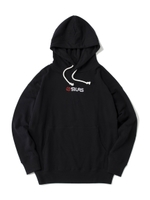 【WEB限定/男女兼用】EMBROIDERED LOGO SWEAT HOODIE for WOMEN/アッシュ