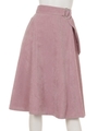 モールヤーンライトフレアスカート/ピンク