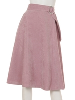 モールヤーンライトフレアスカート/ピンク