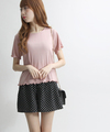 WEGO/プリントシフォンキュロット