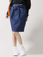 WEGO/デニムタイトミディスカート
