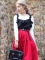 WEGO/ドットフリルビスチェ