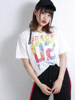 WEGO/タイダイナンバリングTシャツ
