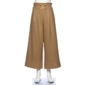 【50%OFF】レースアップワイドパンツ