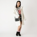 【60%OFF】【ニコラ掲載】フェイクファーつきコート