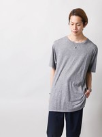 WEGO/リヨセルサイドスリットロングTシャツ