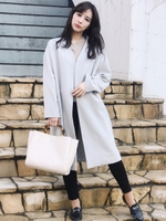 18ノーカラージャケット/GRAY