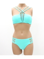 【Settimissimo】ITALY バンデージバンドゥービキニ/ミント(041)