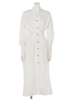 SKIPPER TUCK DRESS/WHT