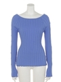 WIDE RIB ニット/WHITE