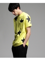 【WEB限定】USAコットン スター総柄Tシャツ/ホワイト(001)