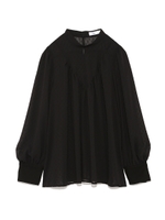 【emmi atelier】シアーボリュームブラウス/WHT