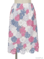 【追加生産】カラーレースタイトスカート(ミックス1)/ミックス1
