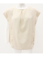 センタータックレイヤードスリーブトップス/アイボリー(003)