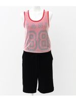 【UNDER ANAP】メッシュタンクロンパース/レッド(025)