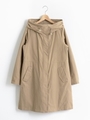 ライナー付ミリタリーコート/ベージュ