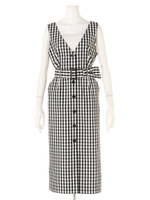 レイヤードタイトワンピース(ギンガム)/チェック/ギンガ