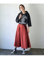 染め起毛フーディーパーカー/ブラック(027)