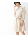 【WEB限定プライス】【WEB限定サイズあり】シャツワンピース/ライトベージュ(051)