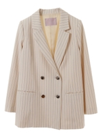 【ジャケット】ダブルストライプジャケット/オフホワイト