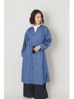 エンブロイダリースリーブガウン/インディゴ(120)