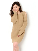 CスリットSニットOPS/BLUE