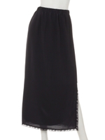 [BED&BREAKFAST]SILK DECHINE Skirt/NAVY